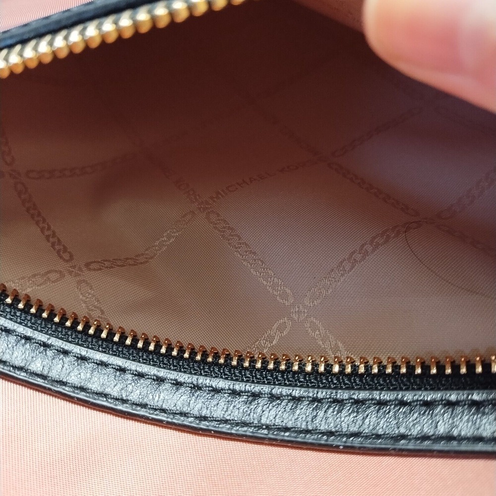Michael Kors Large Leila Tote Purse Pink Black Nylon Leather Straps‎ 30S9LI1T3C - Picture 11 of 11